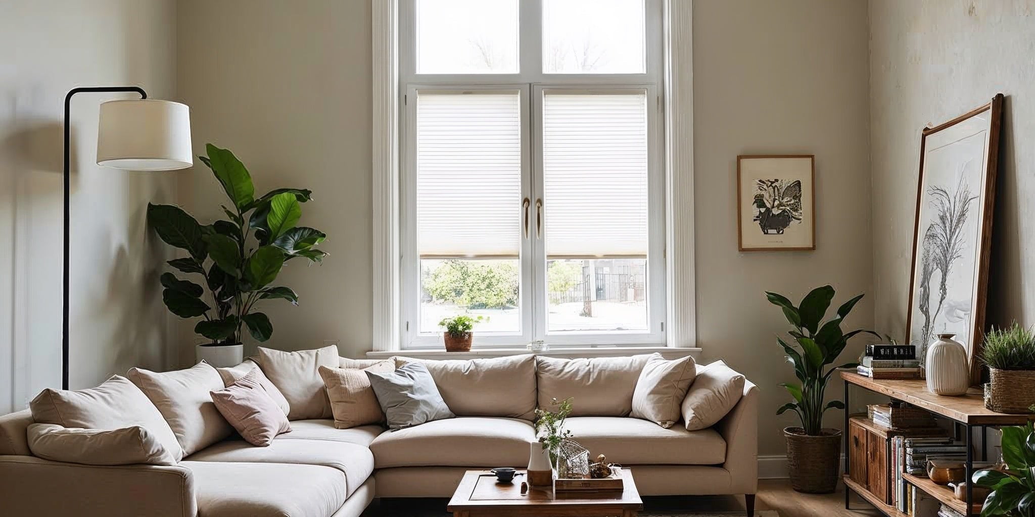 Livingroom with Euro blinds