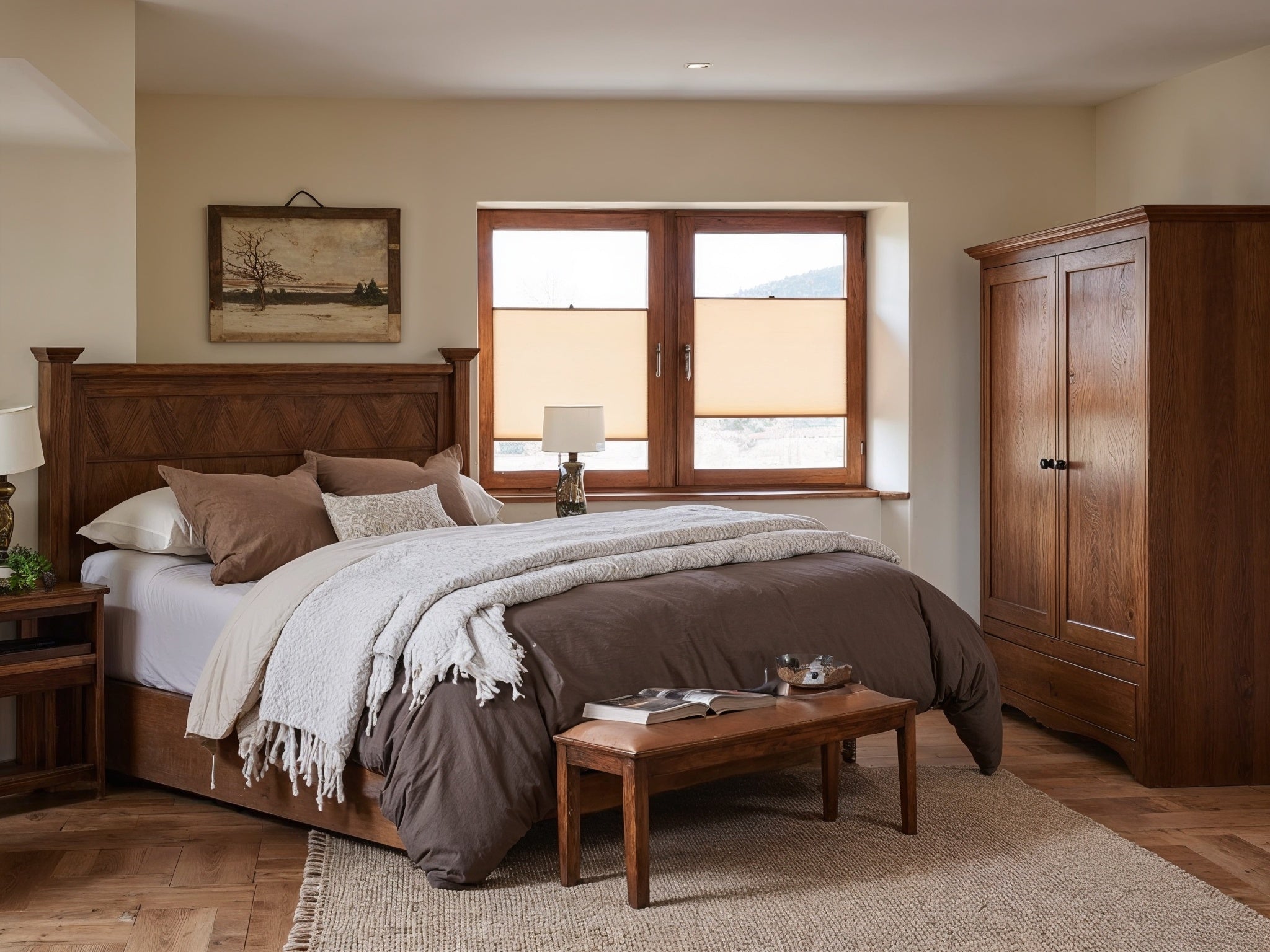 Tilt and turn windows with European blinds