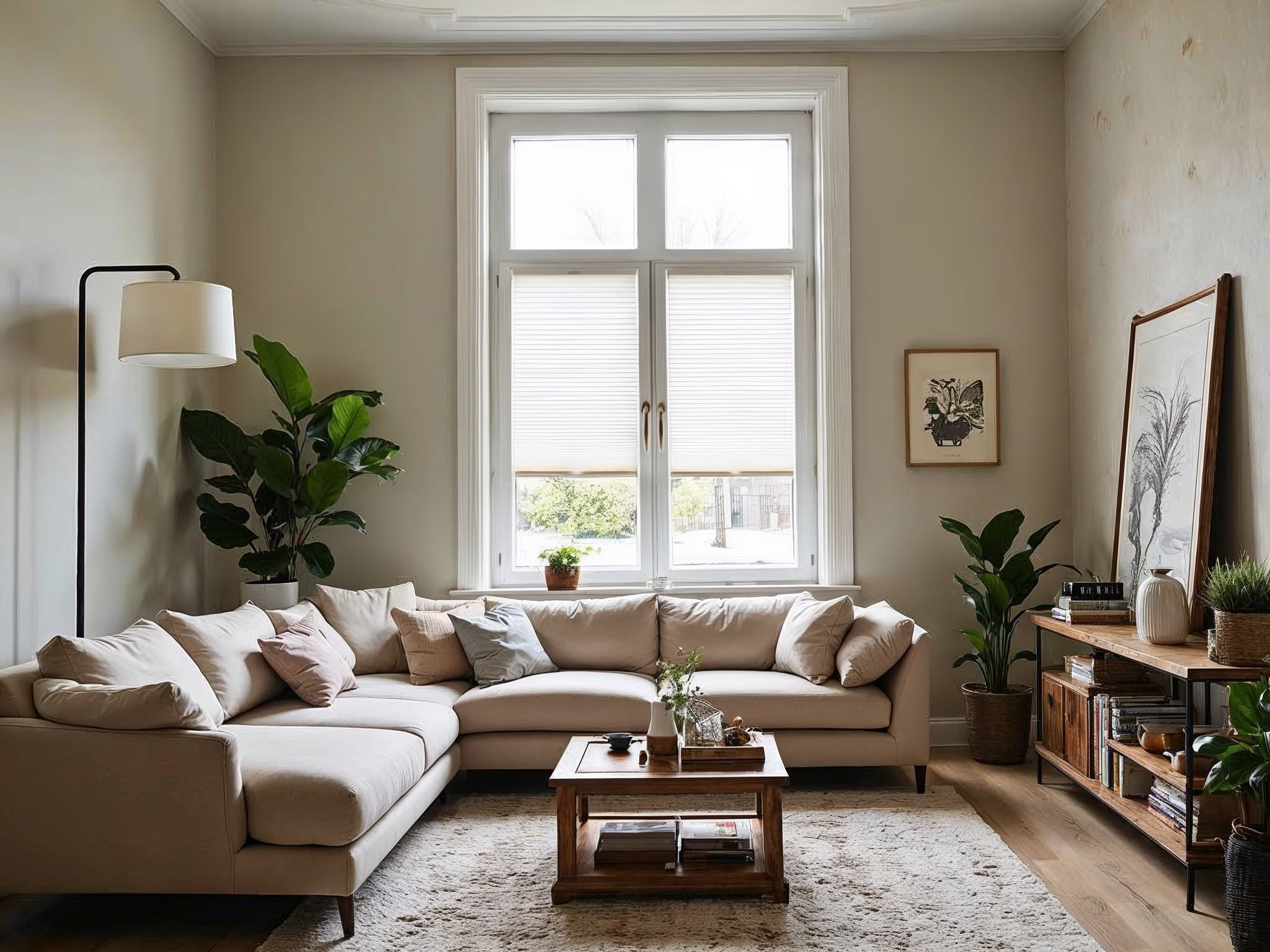 Livingroom with Euro blinds